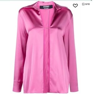 NWT Jacquemus La Chemise Notte satin shirt